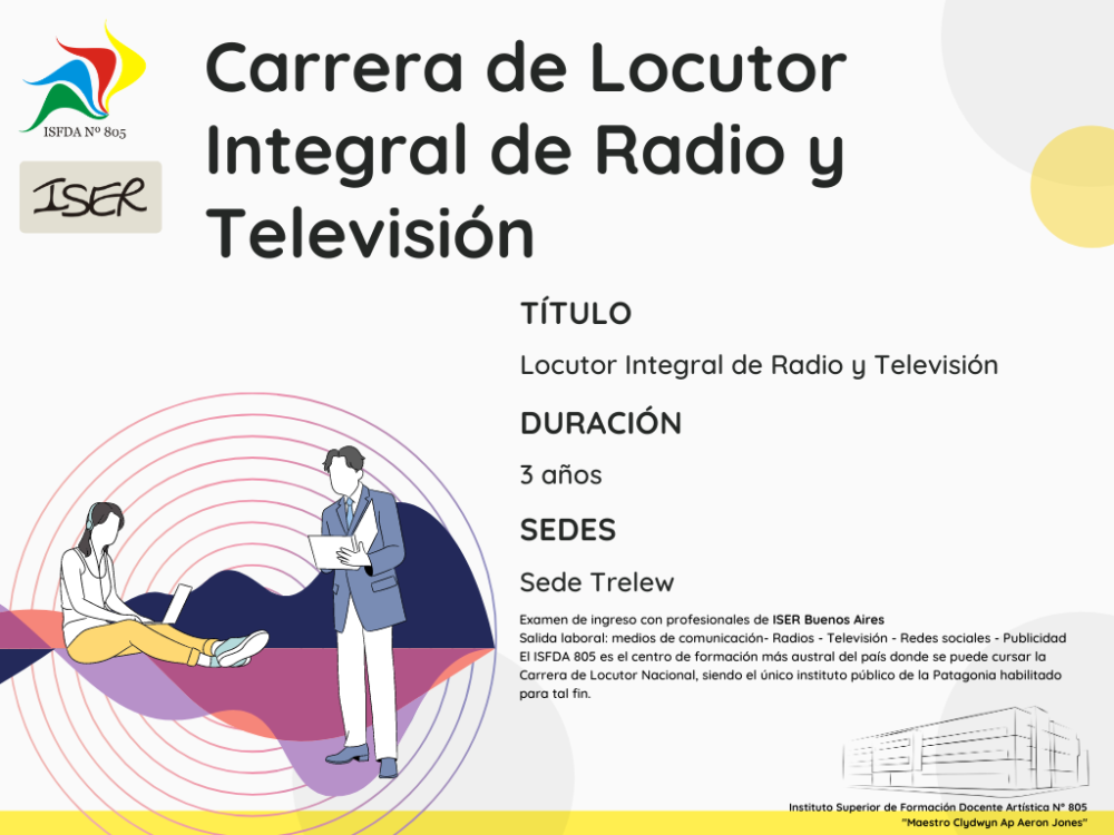 Locutor Integral de Radio y Televisión – ISFDA N° 805 
